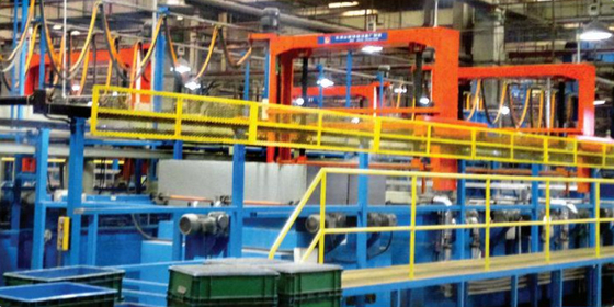 Wuxi Trelleborg কোম্পানি অ্যালুমিনিয়াম লোহা phosphating স্বয়ংক্রিয় উত্পাদন লাইন
